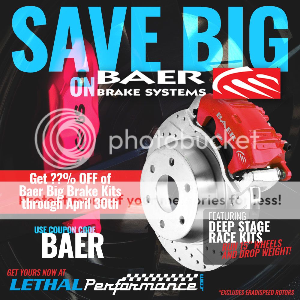 ALL MONTH LONG Baer Brake Sale here at Lethal Performance! 2015+ S550