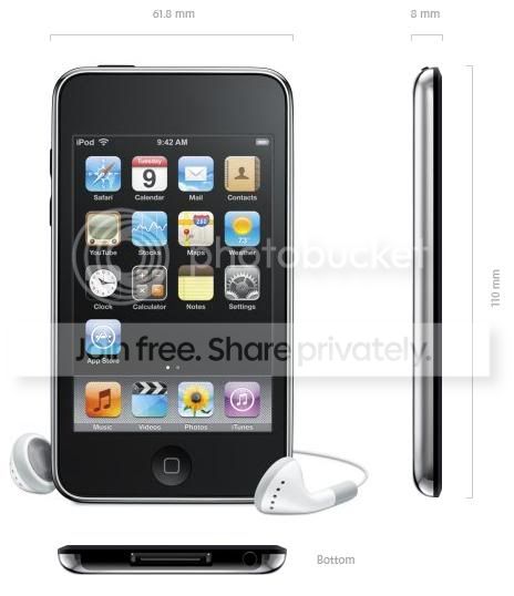 iTouch 1st Generation Side Bottom Pictures, Images and Photos